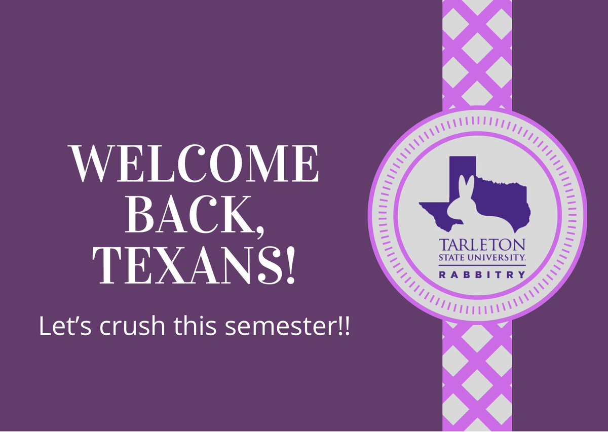 TSURabbitry's tweet photo. Have a great first day of classes! https://t.co/K6Mn3uPSYO