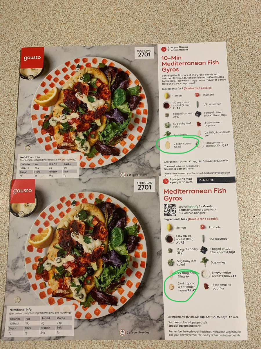 NEatonMess's tweet photo. When @goustocooking take over the carb limiting for you by sneakily switching from normal sized naans to mini ones without updating the featured photo! https://t.co/pwvtmPvYuh