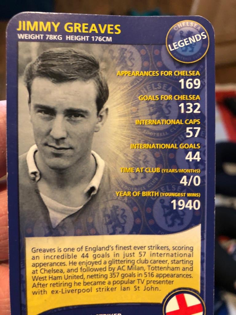 Look at Jim’s ⁦<a href="/ChelseaFC/">Chelsea FC</a>⁩ scoring record in four years before he was 21 #chelsea #greavsie #goalscorer