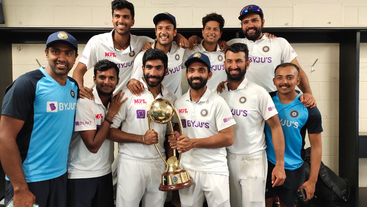 The last couple of months have been surreal. My time with #TeamIndia has been the best of my life. Playing Test cricket for India was a dream. We have overcome many hurdles on this tour to win this series. Overwhelmed with your support.🙏🇮🇳 #TeamIndia