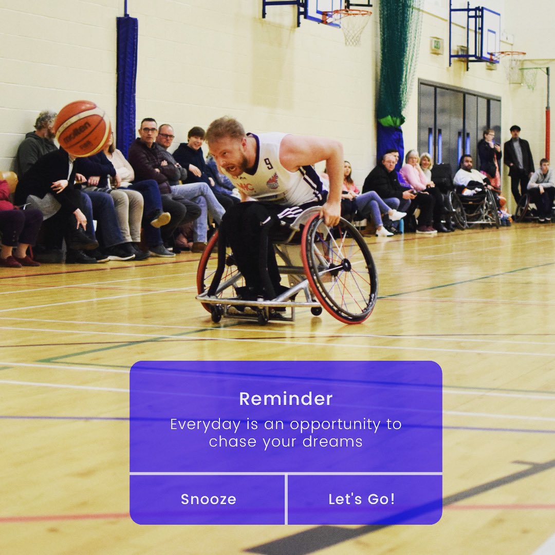 Chase your dreams with the same ferocity that Craig chases basketballs ♿️💯