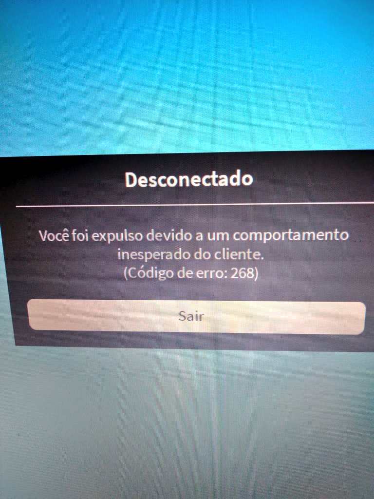 FUI BANIDO NO ROBLOX 