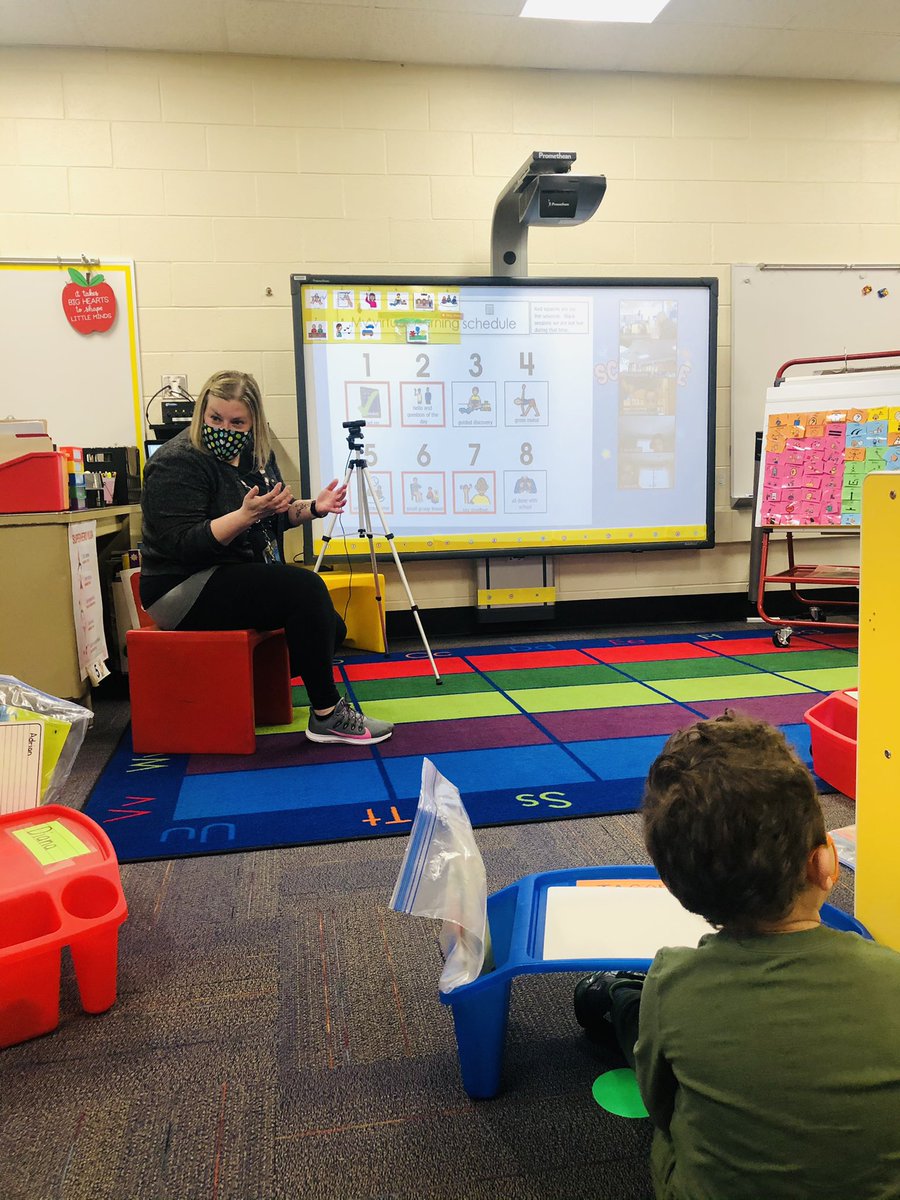 First day back for our blended students and kicking off our Sand unit of study! It’s already a great day at <a href="/D54schools/">School District 54</a> ELC. #WeAre54 #WeAreELC #SproutingSuccess @MsDana54