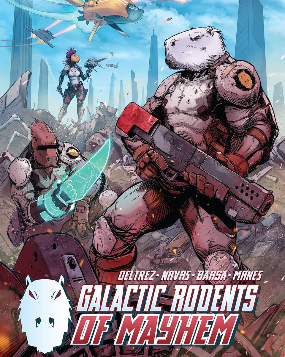 GilWritesComics's tweet photo. If the idea of anthropomorphic "Space Capybara" bounty hunters sounds cool to you, then PLEASE #retweet for GALACTIC RODENTS of MAYHEM! Our 1st issue is coming to @Kickstarter in February! #Comicbooks #indiecomics #comics

Story by @GilWritesComics
Amazing art by @SebastianNavasF https://t.co/Ywv01xp5AS