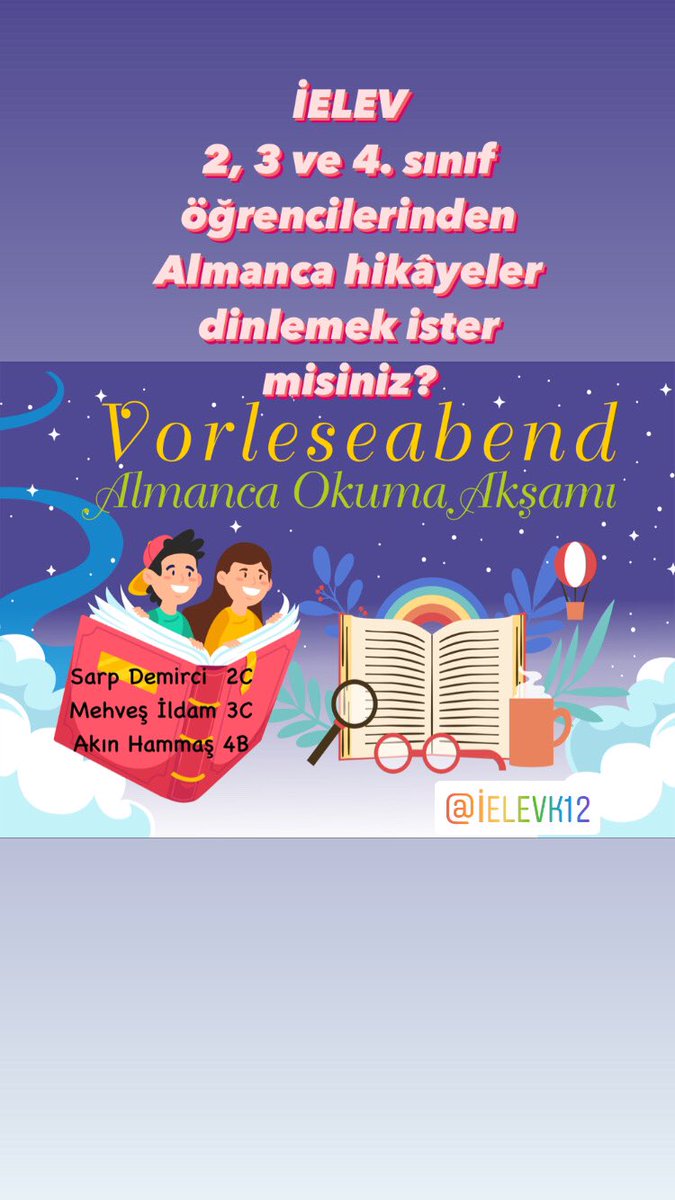 İELEV 2, 3 ve 4. sınıf öğrencilerinden Almanca hikâyeler dinlemek ister misiniz?<a href="/ielev/">İELEV Okulları</a>