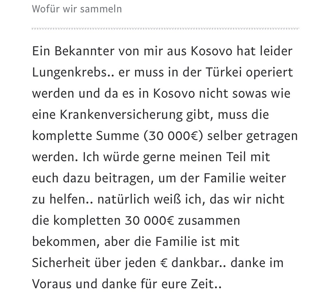 Liest euch das bitte einmal durch.. wäre auch mega dankbar über jeden RT❤️

Danke für eure Zeit❤️

hier gehts zum spendenlink:

paypal.me/pools/c/8wbFVF…