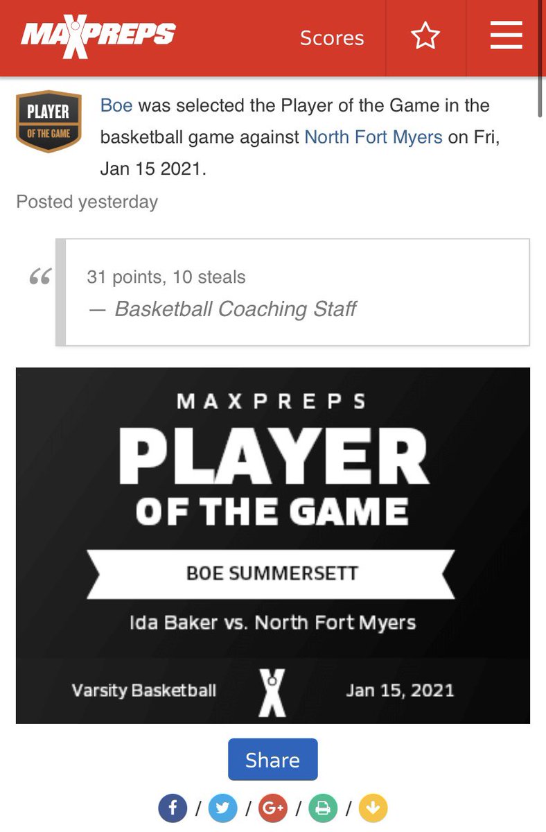 31 point game, 10 steals and 5 assist vs north fort myers high