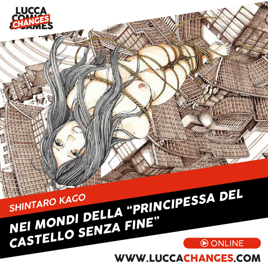 LuccaCandG's tweet photo. Per la prima volta il maestro Shintaro Kago analizza nel profondo La Principessa del Castello senza Fine. Un'intervista nata da un'idea di Michele Nitri (editor Hollow Press) e Paolo La Marca (traduttore) in esclusiva per #LuccaChaNGes.👉Guardate il video: https://t.co/pcdrI7mIPD https://t.co/uxQ3ibqhzn