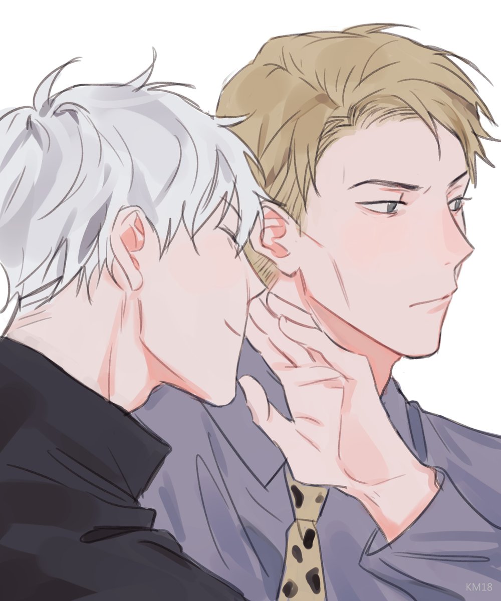 lovemycat18's tweet photo. ** Kiss ** ออลนานามิ #灰七 #猪七  #五七 https://t.co/oszrGc0Gwl