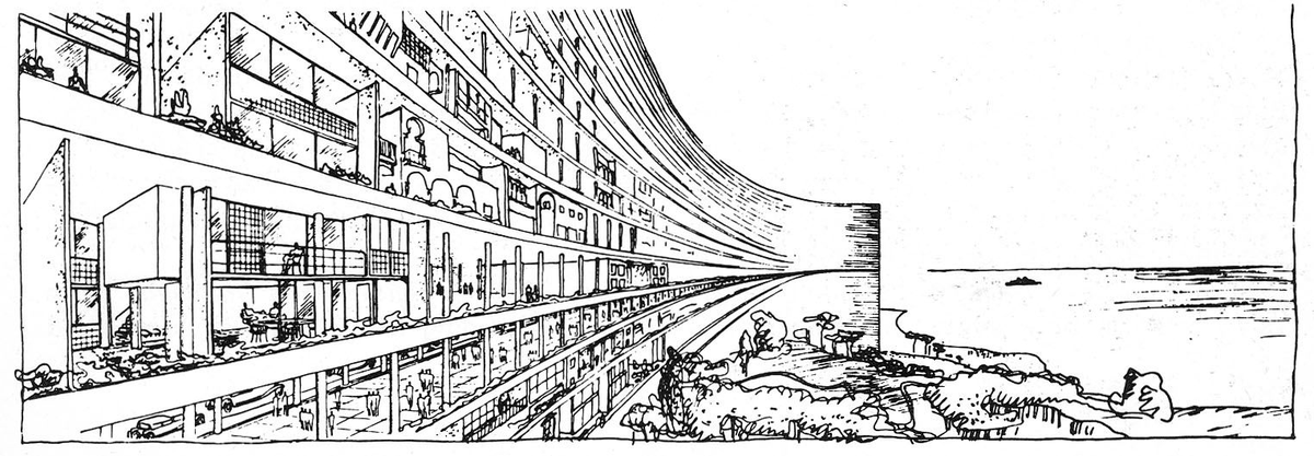kohantoys's tweet image. No hay que olvidar que Le Corbusier hizo lo suyo en Argel con su plan Obus,temprano como en 1930