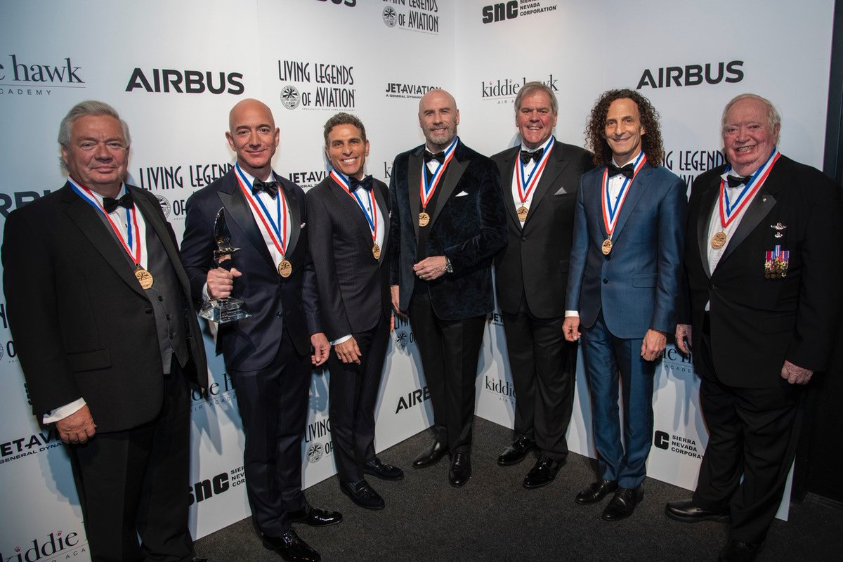  $ZNTE  @Lilium  $EADSY (4/6) $ZNTE CEO Kenneth Ricci was inducted into Living Legends of Aviation w/ John Leahy, fmr. Airbus COO. Jeff Bezos was also in the same class.Ricci's company Directional Aviation has a partnership with CAE. CAE also does qualifications for... Airbus.