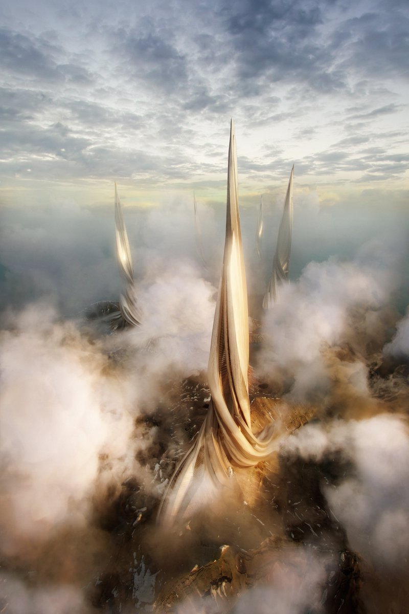 AmazingArchi's tweet photo. Futuristic Skyscraper Concept: Cloud Islands project by Matej Hosek
Read more: https://t.co/0DKqAZxpCp
Tools used: Autodesk 3ds Max , Corona Renderer, Adobe Photoshop, KitBash3D, OpenVDB

#skyscraper 
#skyscrapers 

#architect 
#architecture 
#amazingarchitecture 
#3d #render https://t.co/WbADM95kNa