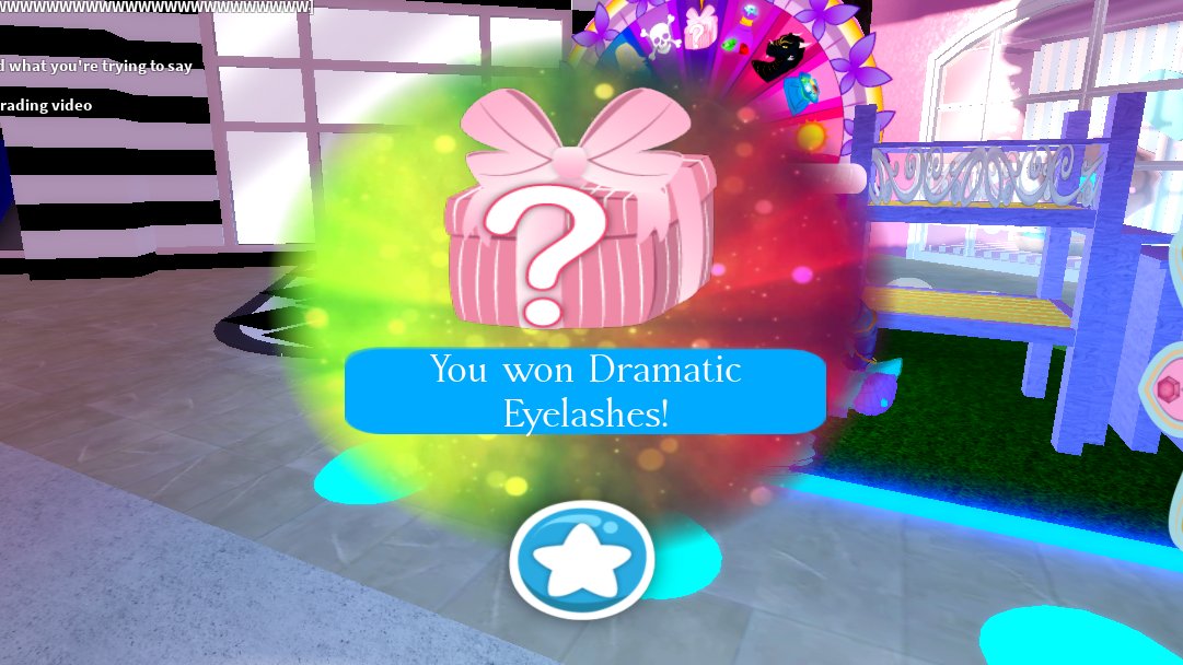 OMG I finally got the Dramatic Eyelashes. #royalehigh #roblox #dramaticeyelashes #royalehighwheel