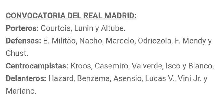 chamartinRMA's tweet photo. Lista de convocados para disputar el partido ante el Alcoyano 

❌ Ødegaard????

#RealMadrid https://t.co/nm64vS76YC