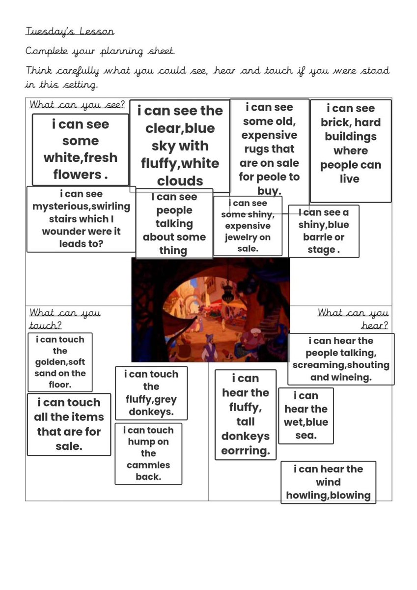 Amazing planning from Hallie in Year 3.
We can’t wait to read your setting description 😀