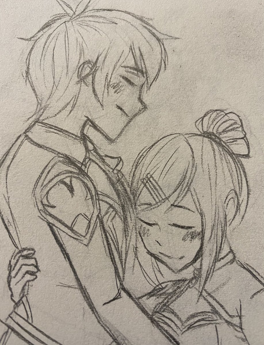 AzixGuardian's tweet image. Some more recent sketches of Calden, Ayaka, and Milo.
Just been doing some style studies and stuff :D