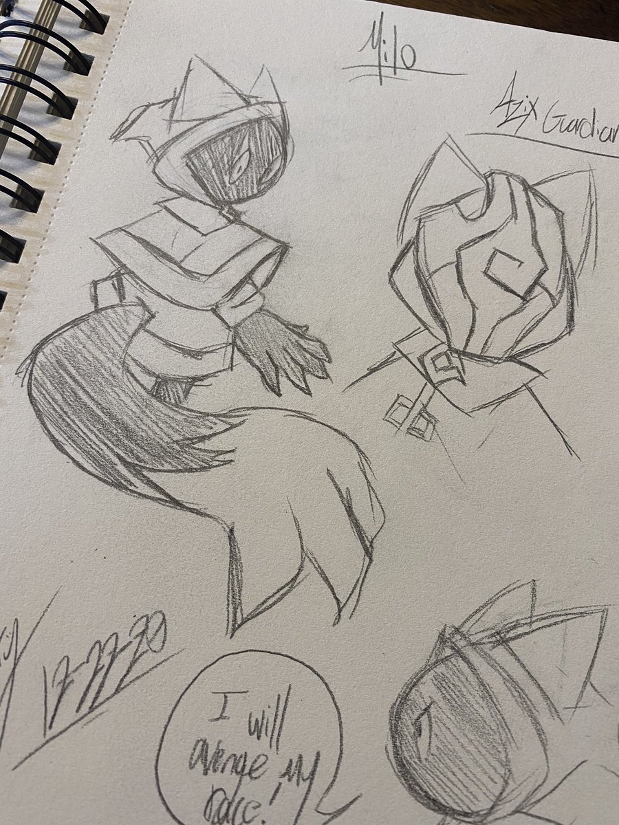 AzixGuardian's tweet image. Some more recent sketches of Calden, Ayaka, and Milo.
Just been doing some style studies and stuff :D