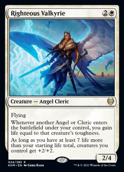 If you've ever played a lifegain deck, then you know that finishing can be a struggle. 2x if you're monowhite.Well, if you're struggling to finish a game out, start at the beginning of the game with a three mana 4/6 that not only gains you life but also pumps your entire team!