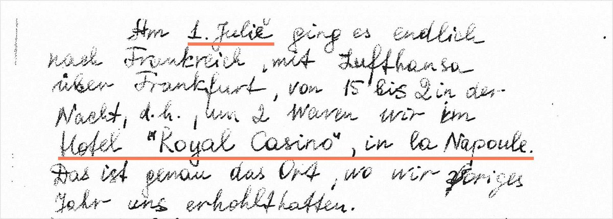 Putina’s letters describe several fancy European vacations, including a trip to Switzerland w the Shamalovs (future ex-in-laws) & a summer 1998 visit to France, interrupted by Putin’s appointment as FSB head. (Officially, she’d been alone at the Baltic Sea when this happened .)