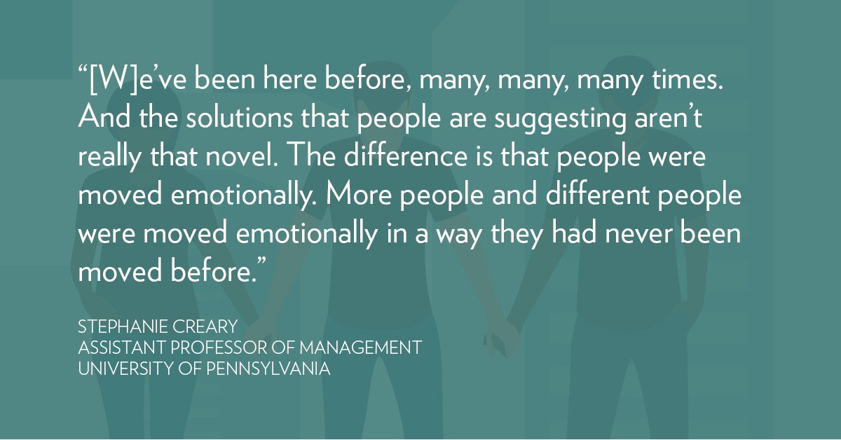 Diversity, equity, and inclusion scholars – Evan Apfelbaum, @BriannaCaza, @StephanieCreary, @levdifference, @hbsgender, @Sonia_Kang, @DrTinaOpie, @alignmentquest, and @ShannonSchuyler – reflect on progress, peril of 2020: bit.ly/3sE2Ugn #DEI #inauguration2021