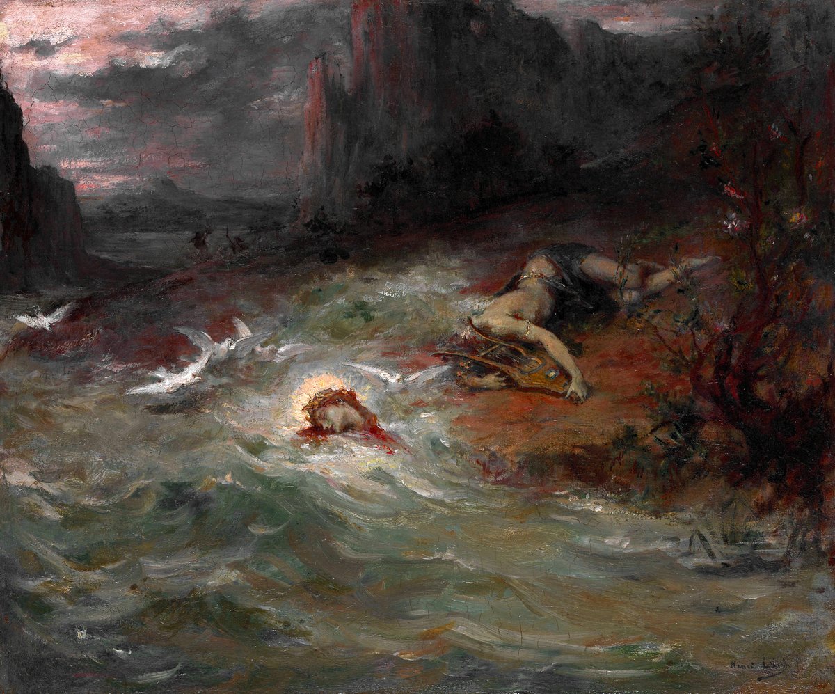 solisolsoli's tweet photo. The Death of Orpheus, c.1870, by Henri Leopold Lévy https://t.co/MWD53RCaXQ