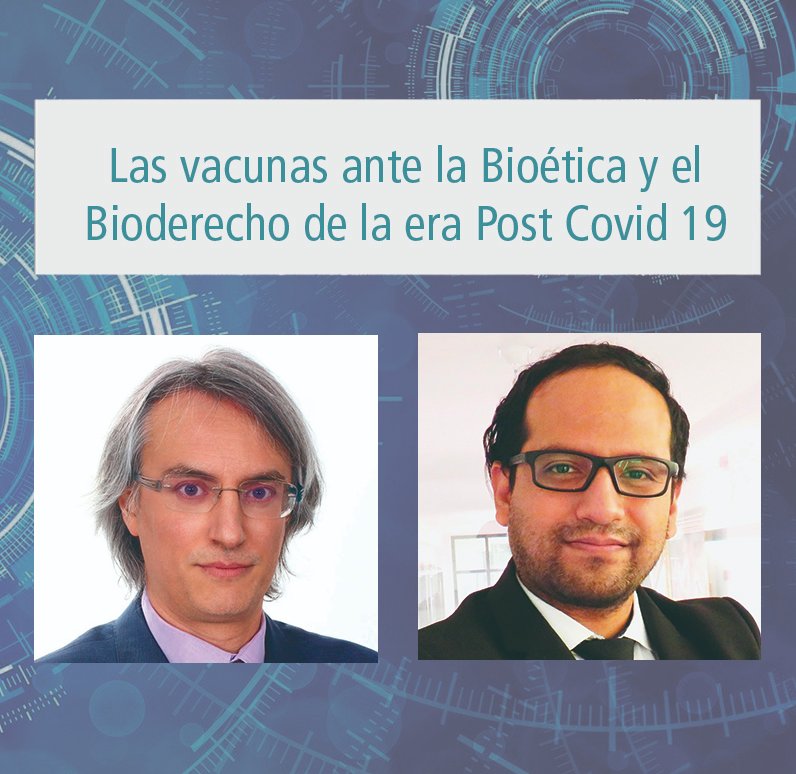 emilioarmaza's tweet photo. Compañeras/os y panas, el próximo 26Ene de 16h a 17h, 
@idemiguelb (@bioderecho_eu) y este servidor, estaremos dialogando (online) sobre "Las vacunas ante la Bioética y el Bioderecho de la era Post Covid 19". Inscripción (free) 👇

https://t.co/IR39ejindW

@deusto @DerechoDeusto https://t.co/yLPvxVD49Z