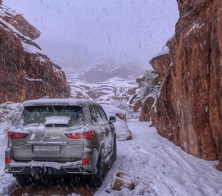DrBrain0's tweet photo. عندما تكتسي الصحراء باللون الأبيض 🏜 ❄️ https://t.co/0OugHtu0Rk