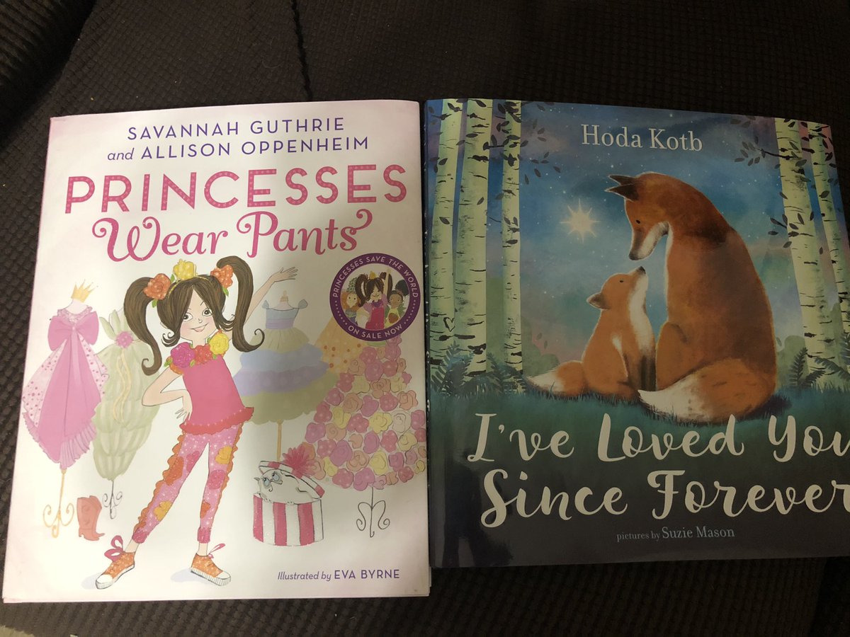 Finally got these two books our two kiddos loved them. They were perfect for our kiddos who came to us later in life and our slightly tomboyish girl as well as <a href="/SavannahGuthrie/">Savannah Guthrie</a> and <a href="/hodakotb/">Hoda Kotb</a> thank you for writing these!!
