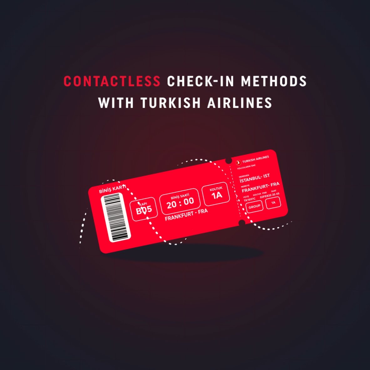 Problemer Sag udvande Turkish Airlines on Twitter: "✈️ It is our priority to provide a healthy  and safe flight experience for our passengers! Thanks to the contactless  check-in methods provided by our kiosks, you can