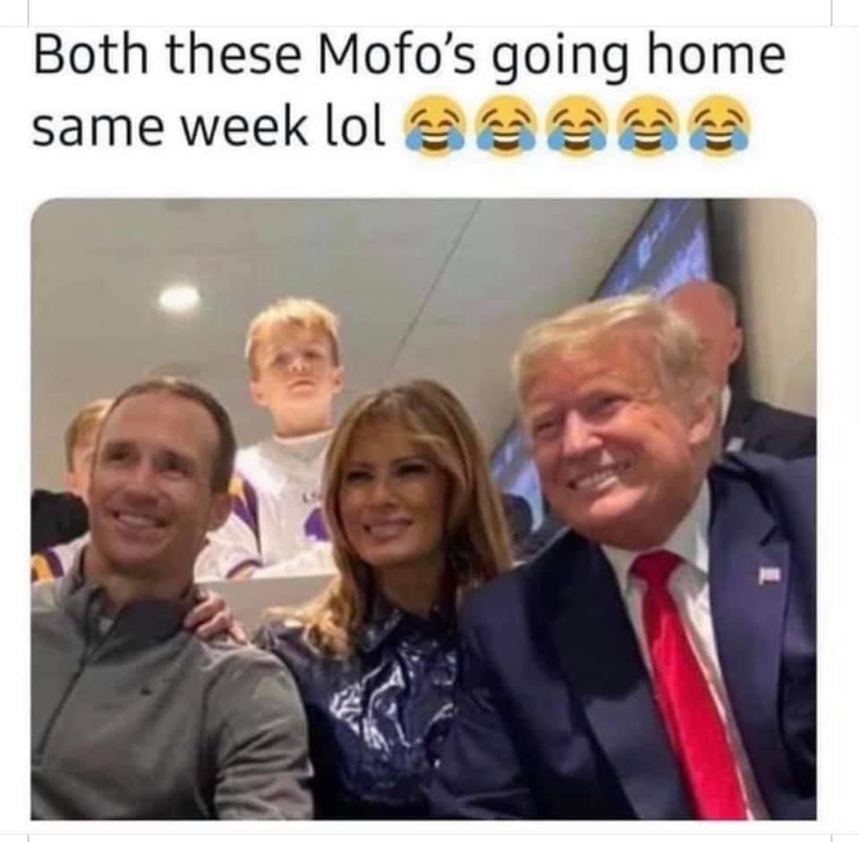 MarcWatkinsEsq's tweet photo. As an #AtlantaFalcons @AtlantaFalcons fan &amp; anti-Trump American, I laughed at this. Heartily, long &amp; loud.

#ByeDon #SaintsSuck #Saints #RiseUpATL https://t.co/OArRdXqads