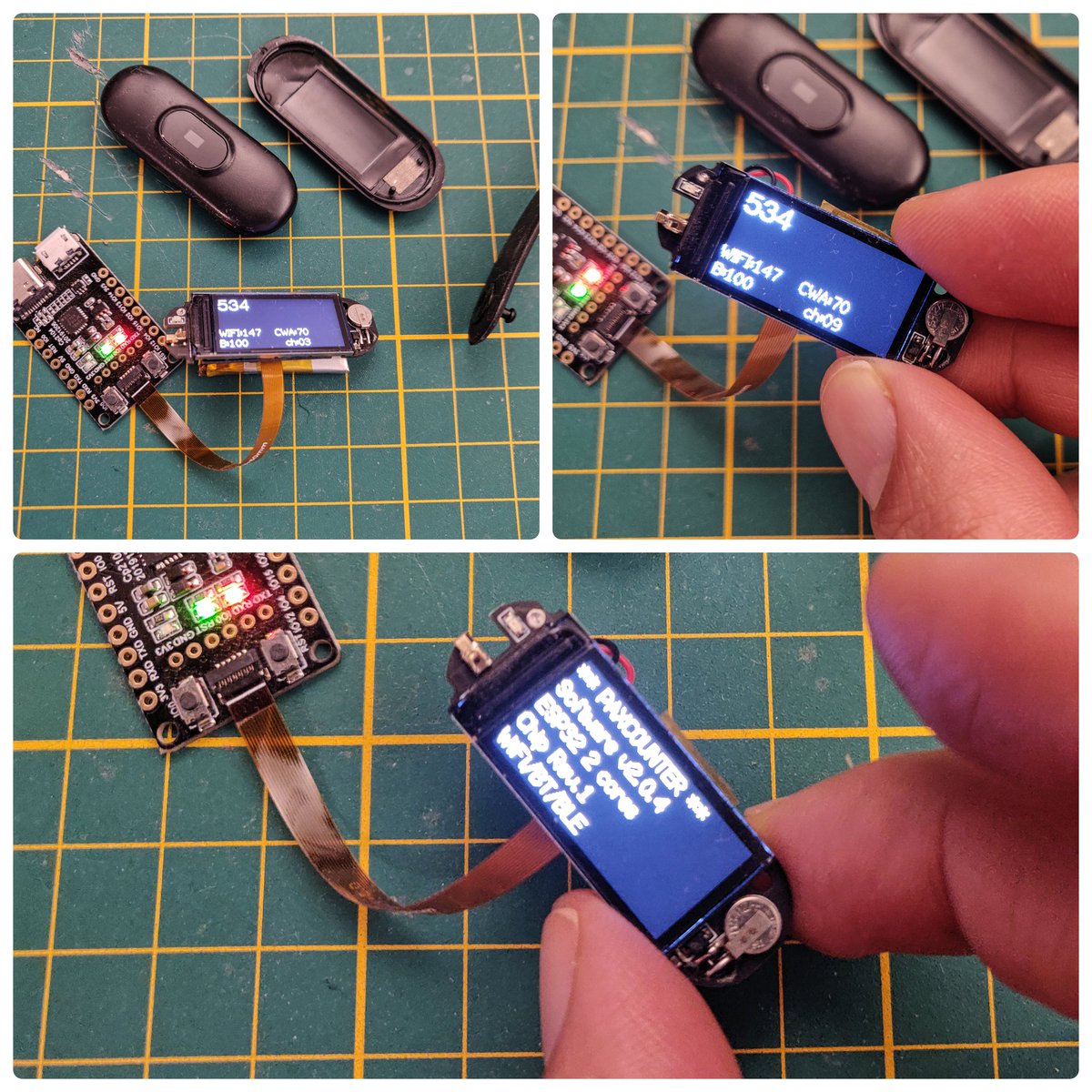 hpsaturn's tweet photo. Proof of concept, TTGO T-Wristband running Paxcounter project:
https://t.co/655WkymlhP
#ESP32 #COVID19 #CoronaWarnApp #Paxcounter https://t.co/L5ktH0FdVg