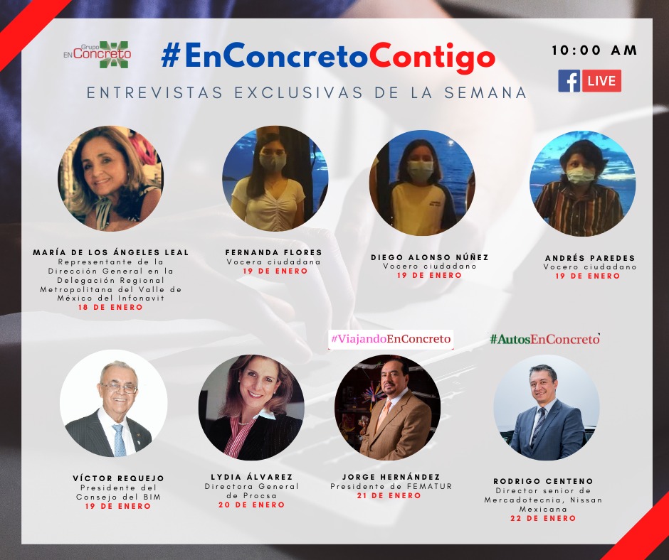 📰. #infórmate | Todos los días entrevistas exclusivas con expertos de la industria, @marielzuniga_ y @hugoloyao en #EnConcretoContigo.
FbLive Selfie: https://t.co/iGTmv1S6yh
Zoom: https://t.co/ga3uoj91cD https://t.co/au43BvXVtH