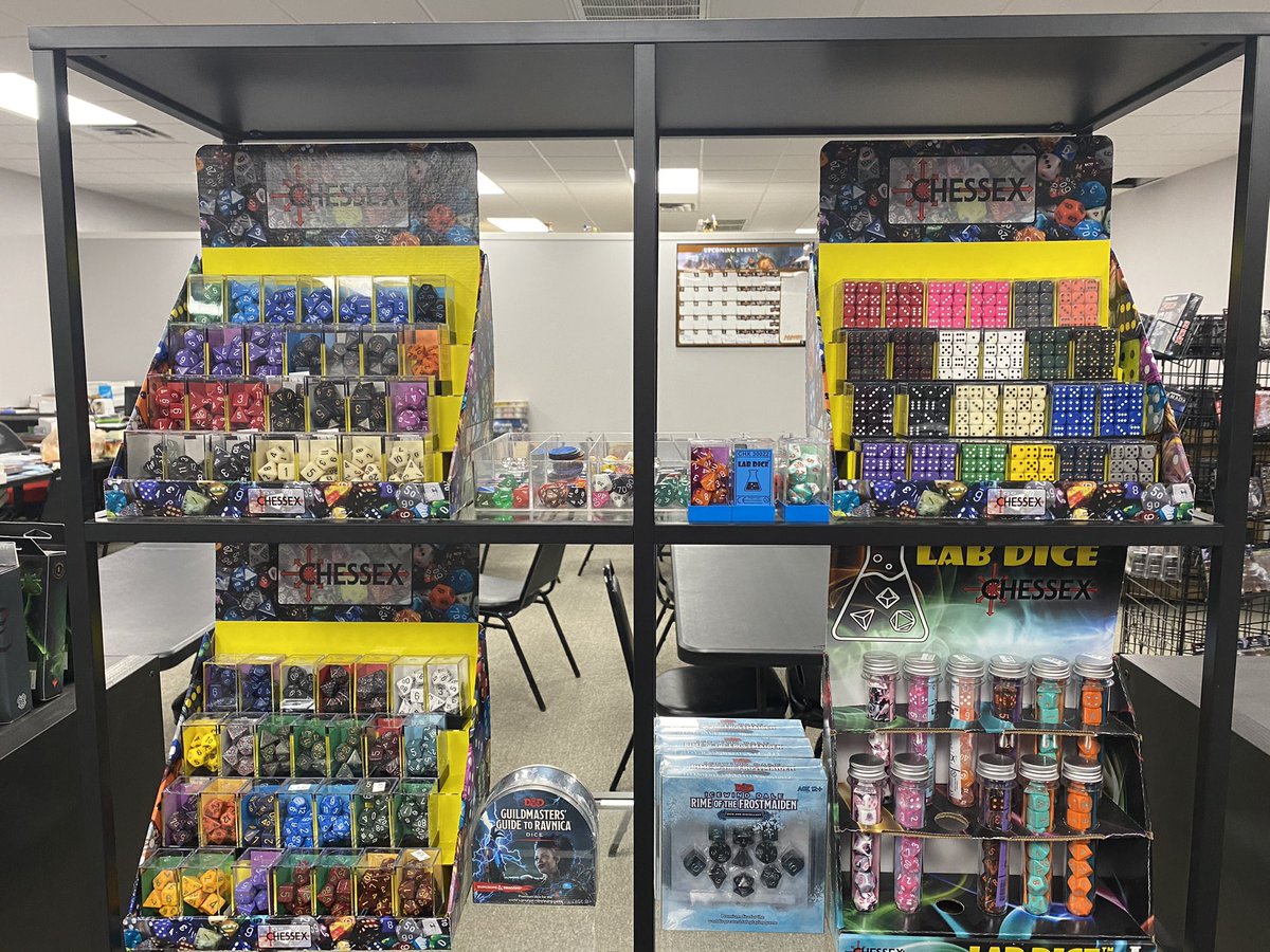 Nerdhallagames's tweet photo. Come get your Dice today. Today only Nerdhalla Games has all dice but 2 get 1 free. See you soon. #Nerdhalla #Dice #D20 https://t.co/BbhPl8skpa