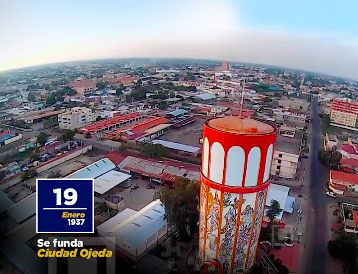 Hoy 19 de enero la capital del municipio Lagunillas, Ciudad Ojeda, arriba a sus 84 años de fundación. Es la tercera ciudad más grande del Zulia y la primera planificada de Venezuela.
@nicolasmaduro 
@dcabellor 
@HAbreuMRT
@claudiofarias34
@omarprietogob 
@coptsopp
@coptsoppzulia