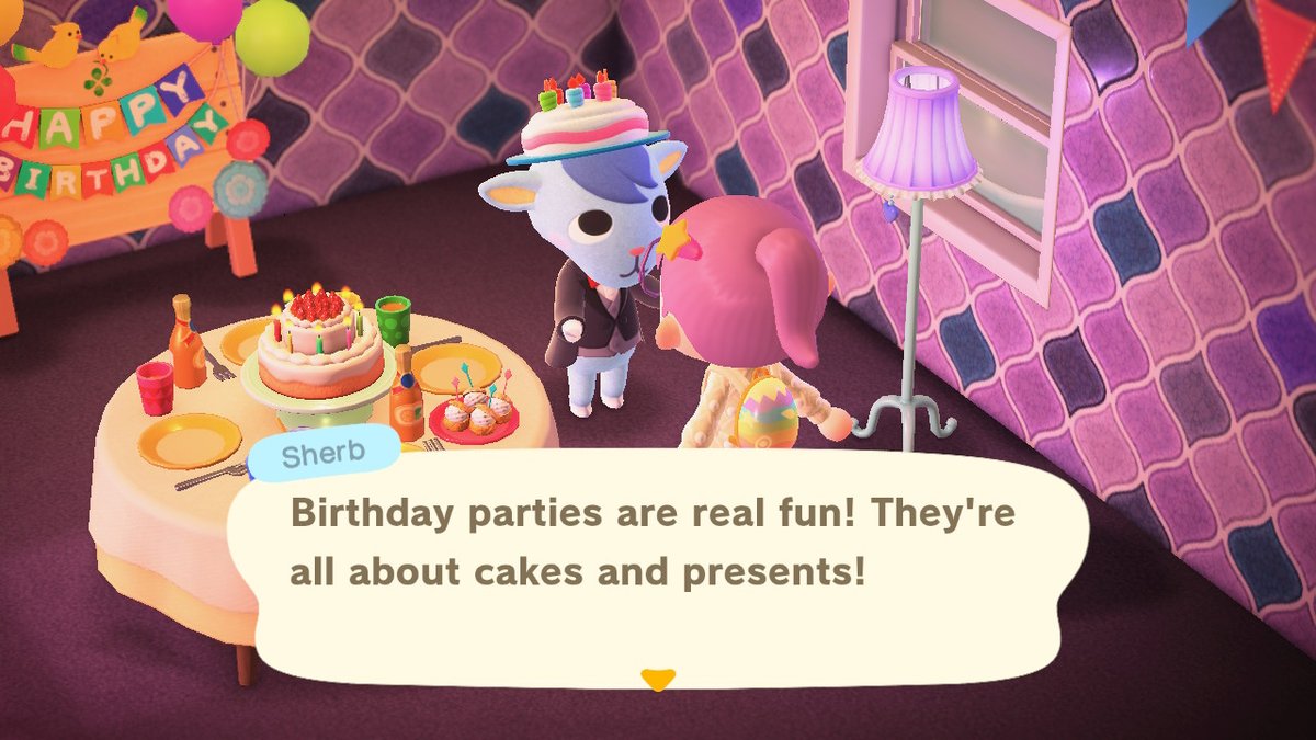ACtiadelsol's tweet photo. Sherb was happy with his bday present and gave me his photo in return! #AnimalCrossing #ACNH #NintendoSwitch https://t.co/AXTyn9Jerm