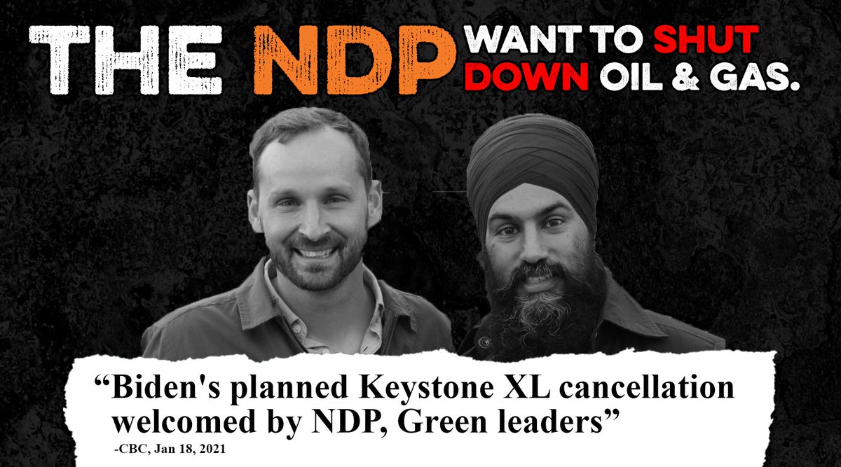 SaskParty's tweet image. NDP Leader Jagmeet Singh said he supports the new US administration’s plan to cancel the Keystone XL pipeline.

That’s who Ryan Meili and the SK NDP campaigned for in the last federal election.

#skpoli #KeystoneXL