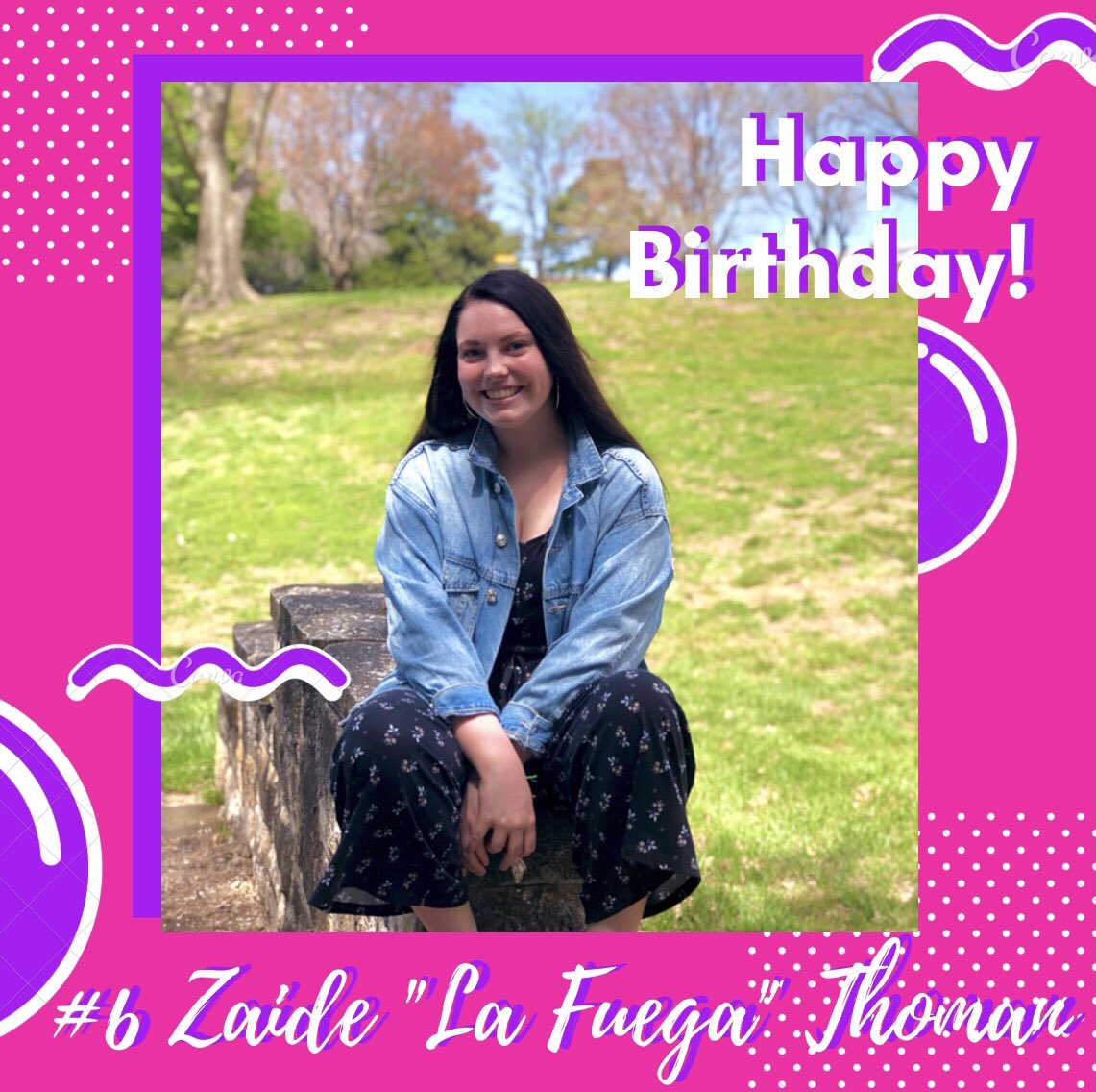 We would like to wish a Happy 21st Birthday to our sister Zaide!!🔥
💖💜♑️💖💜♑️💖💜♑️
We hope today is just as great as you are and that all your birthday wishes come true!! Stay safe and healthy today and everyday. We love you!!