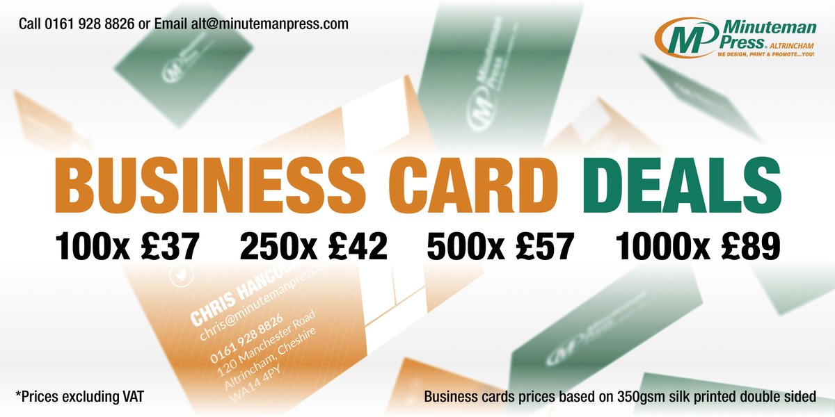 Please RT and Like - Are you looking for new business cards, and wanting to #standout from the competition. Then why not get in touch and let us help you become the market leader in your professional field of work. #NewBusinessCards #Lockdown3 #Altrincham #Printing MMPAltrincham