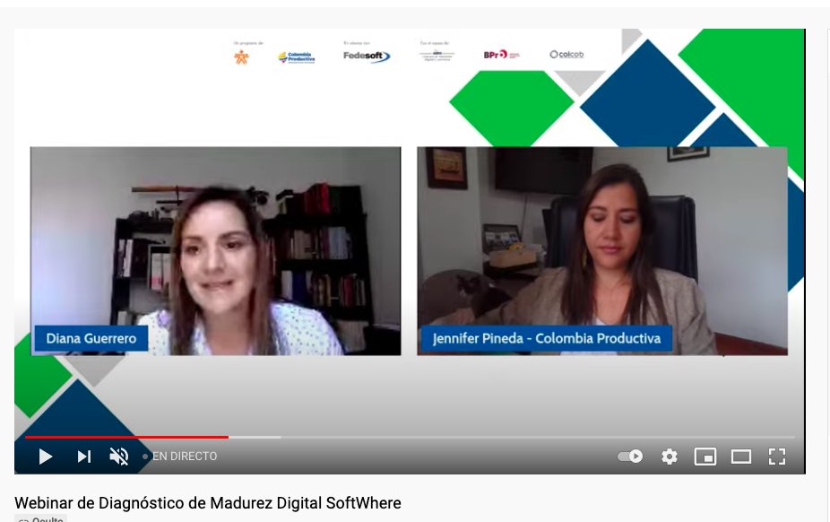 DianaMaGuerrero's tweet photo. En este momento abrimos el WEBINAR de diagnostico de madurez digital, para nuestras 173 empresas beneficiarias del programa #Talento4.0 @FedesoftCol @SENAComunica @Col_Productiva https://t.co/DoEQ7dqD25