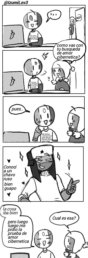 IzumiLov3's tweet photo. #comicrandom "amor cibernetico" ... lo saque de un capítulo de "María de todos los Ángeles" xD tengan cuidado no les pase lo q a mexi. #countryhumans #countryhumansmexico #countryhumansrusia https://t.co/OGlO2JTBaj