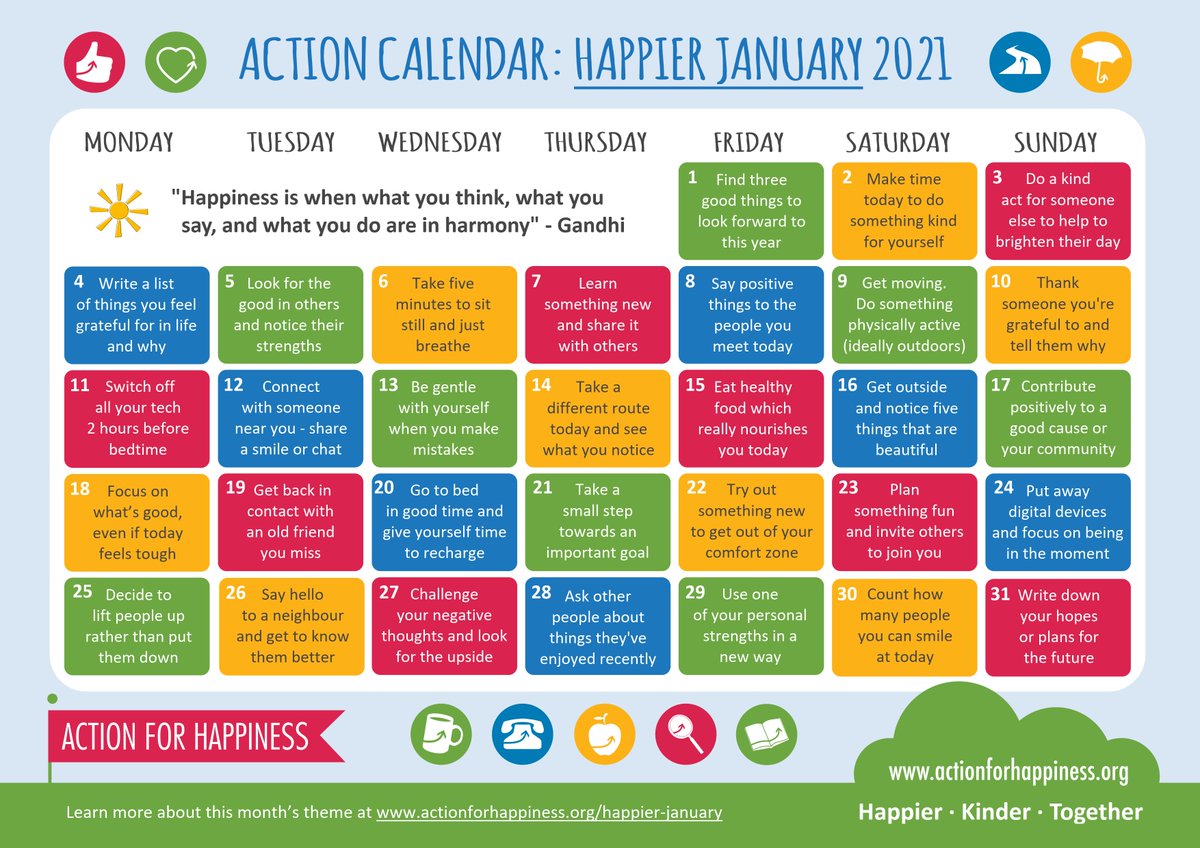 WarriorCoachG's tweet photo. Let's make it a great year by starting off January HAPPY! #actioncalendar #WarriorStrong #socialemotionallearning #peteacher @warriors112 https://t.co/YPic7A1oFU