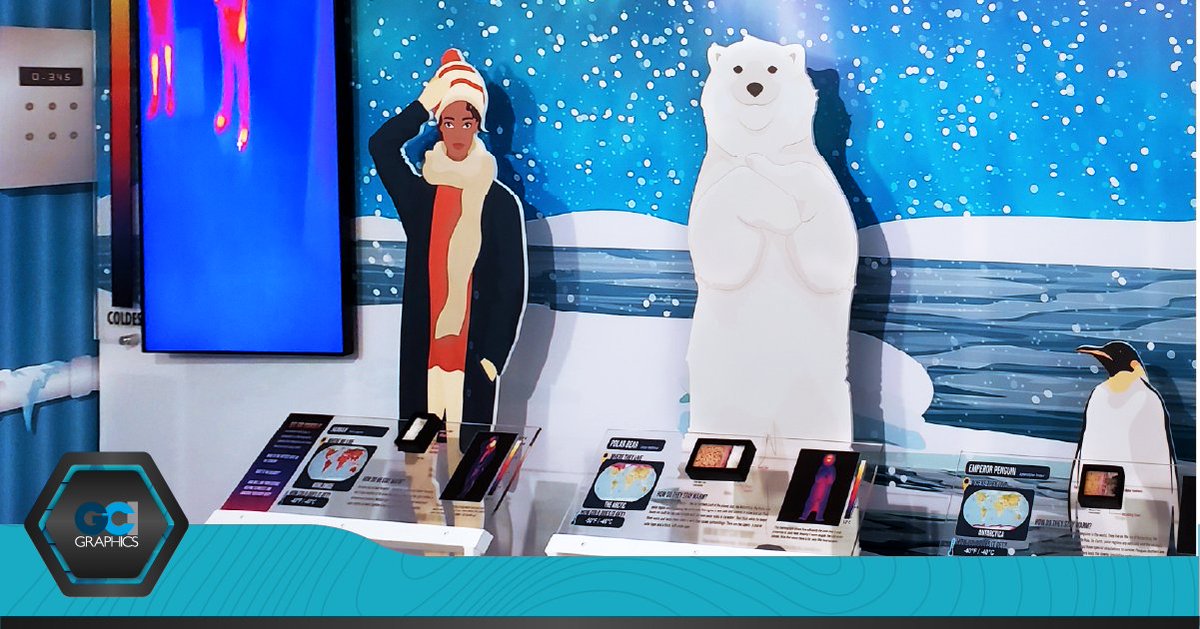 exploringgraphx's tweet image. Brrrrr! We hope you're staying warm! Our digitally printed graphics helped bring this installation to life for the Georgia Aquarium. Combining digital print with 3D technology brings this space to life. How can we help you? #GCIGraphics #PrintMeets3D bit.ly/2Z9kZF6
