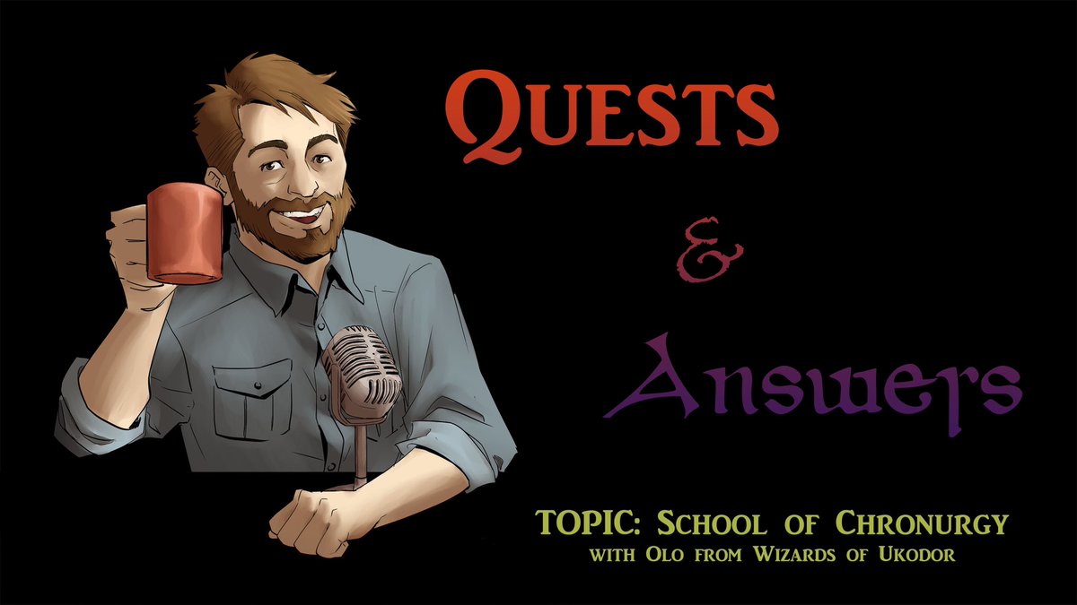 DragonsConclave's tweet photo. Todayโs Bite Sized Quests and Answers: Wizards of Ukodor sits down with Olo ( @LinsayRousseau )to discuss the school of Chronurgy! #dnd #wizard #chronurgy
https://t.co/F9mrmKlcu7 https://t.co/OykSMbCYNt