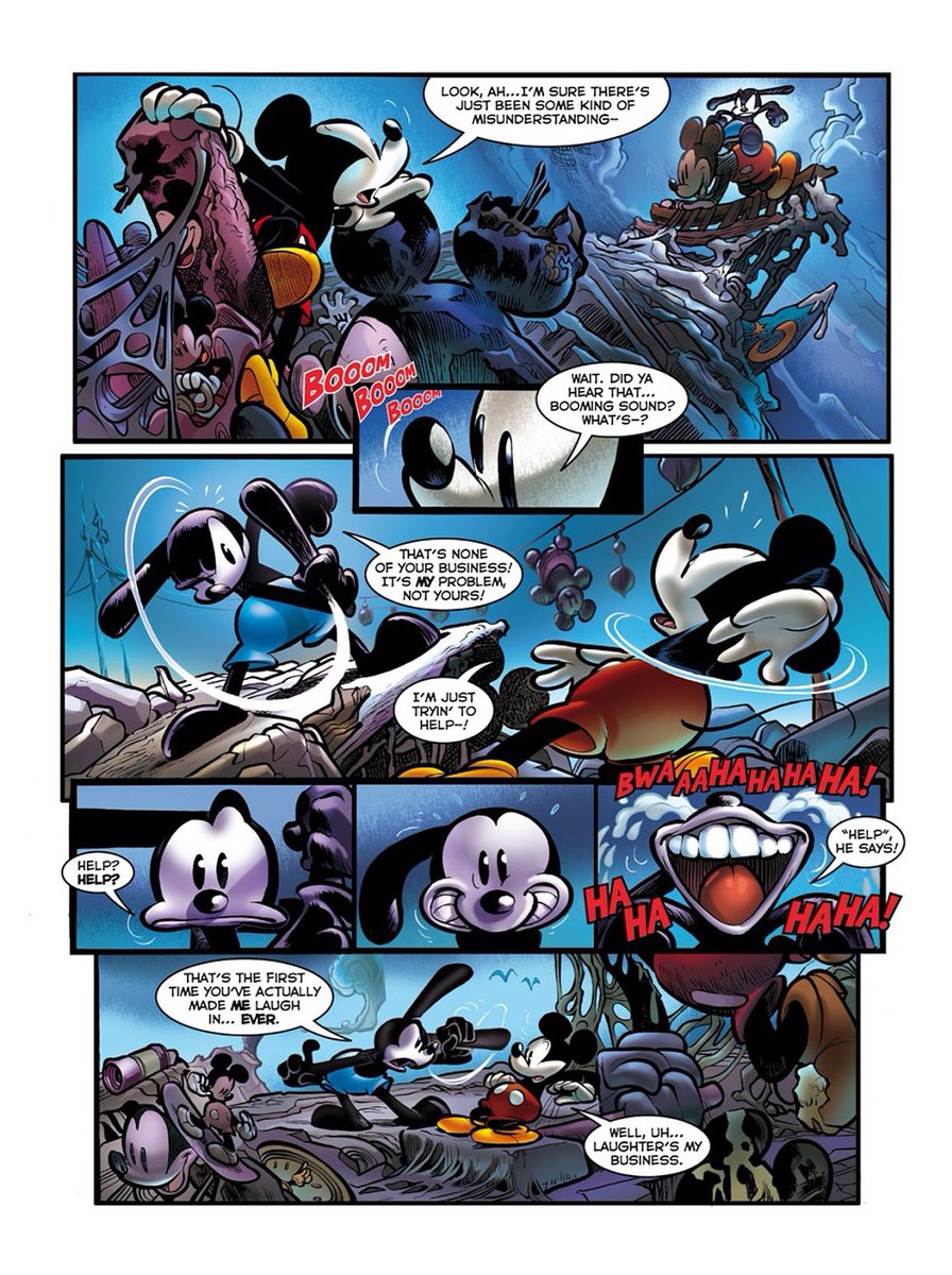 THERE WAS AN EPIC MICKEY COMIC AND 

WHY ARE THEY DRAWN AND WRITTEN SO PERFECTLY I- 