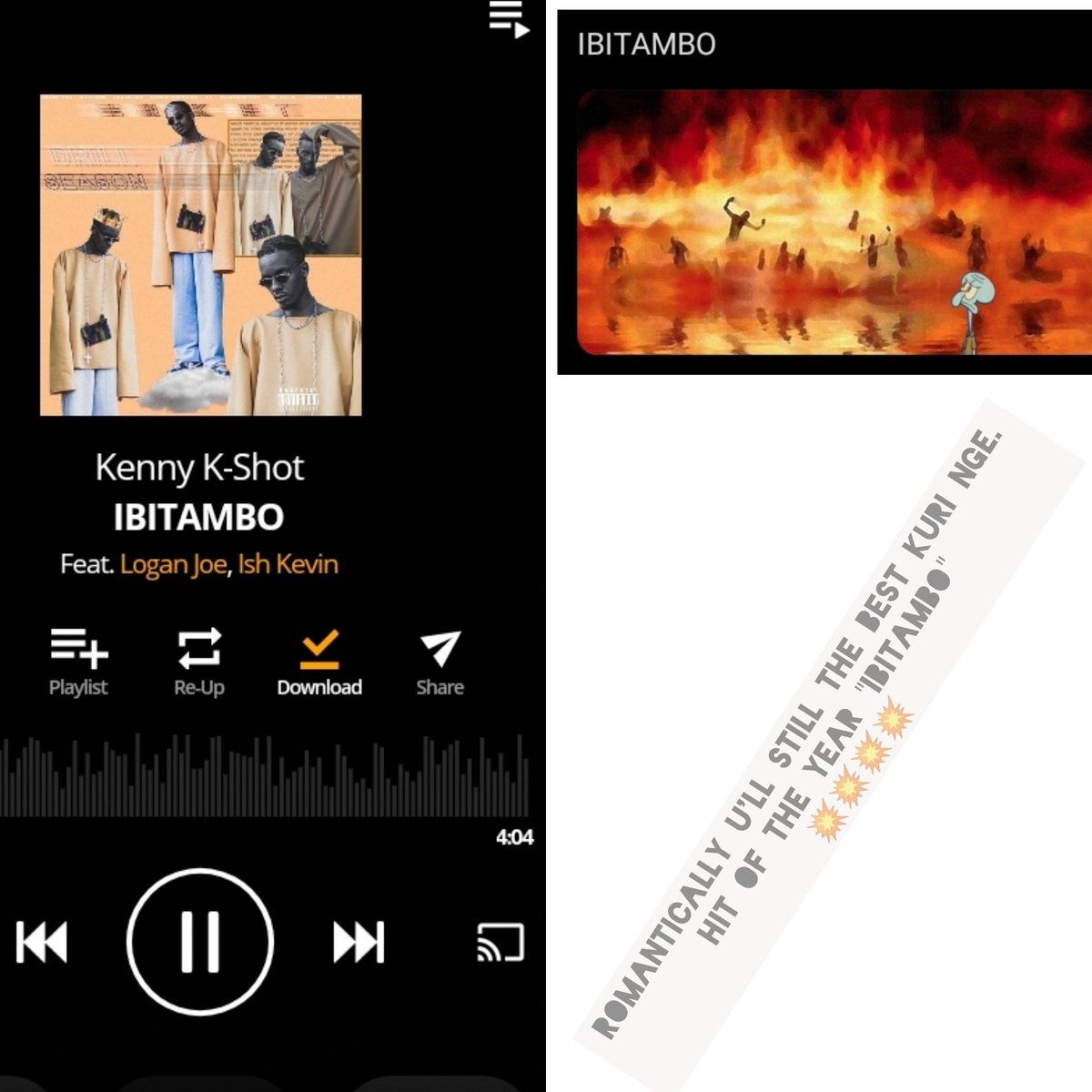 heisirumva's tweet photo. @IshkevinO @_K_Shot @SimuhugaA @barogana Hit after hit *** #IBITAMBO *** https://t.co/IPY8PpqWTI