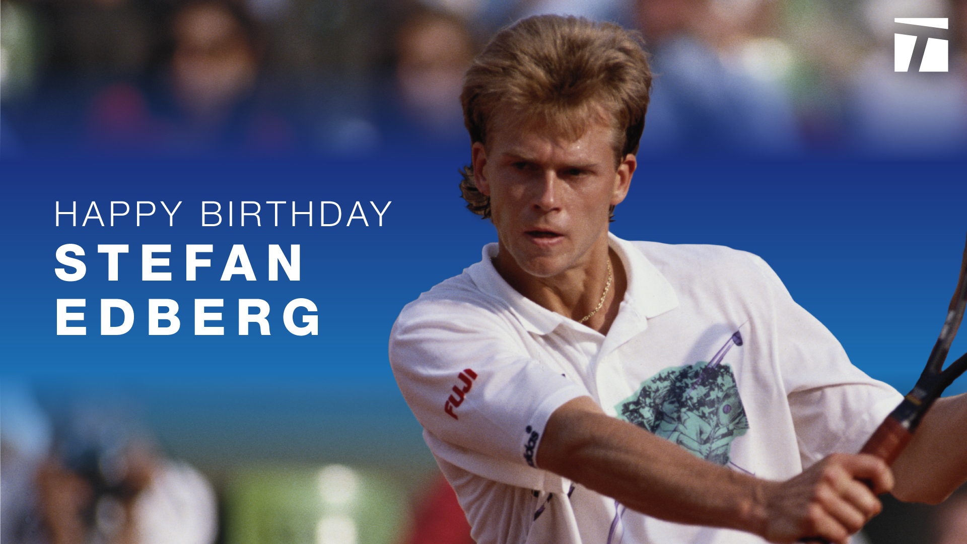 Nine total Grand Slam titles.  Former world No. 1.  Hall of Famer.  Happy birthday to Stefan Edberg.  
