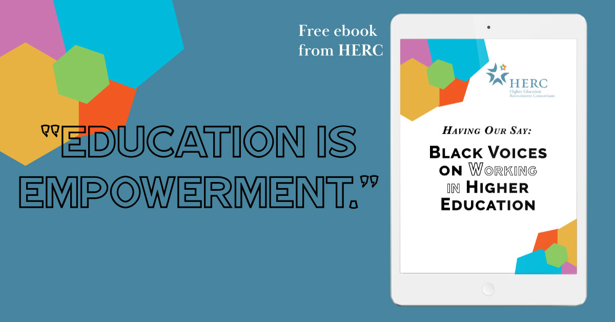 We’re releasing our fourth #ebook! It includes stories from Black faculty and staff at colleges and universities across the U.S. Download it here for free: info.hercjobs.org/black-voices-e… #havingoursayebook 

#hercjobsearch #hercmembers #hercjobs