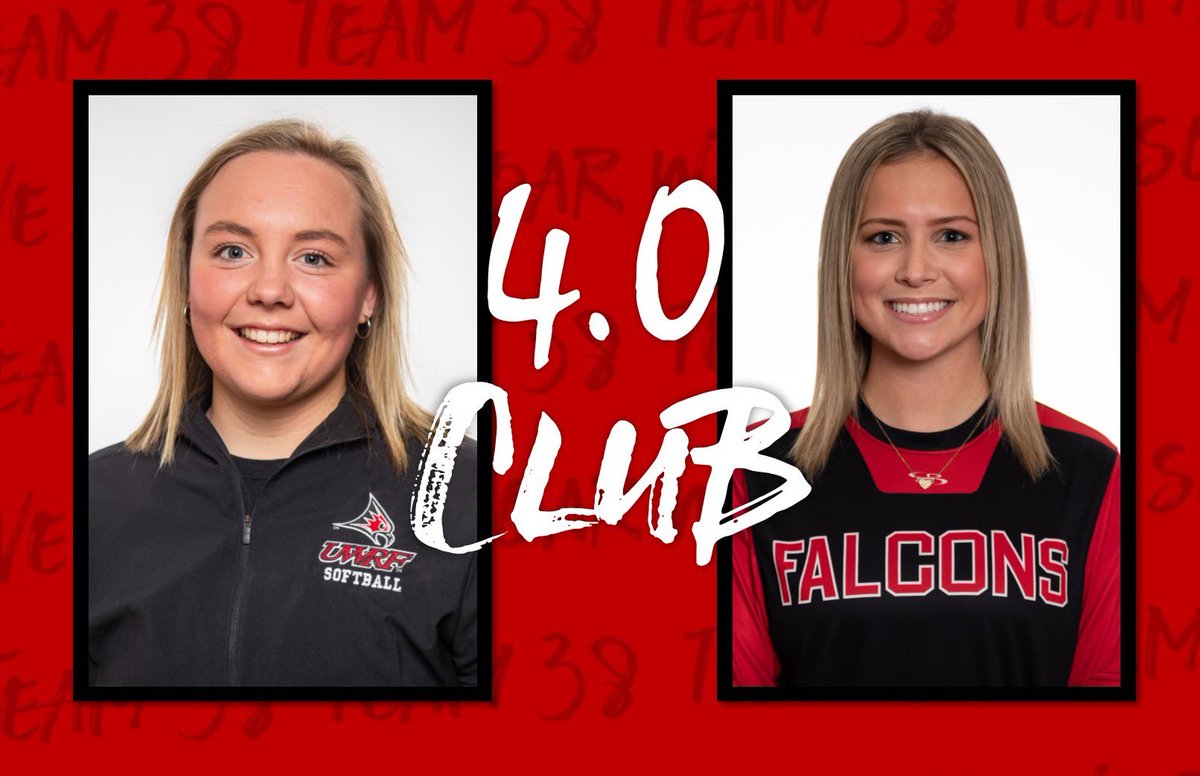 UWRFSOFTBALL's tweet photo. These six Falcons made it happen in the classroom this fall.  #team38 #4.0club https://t.co/QXPluvMGeL