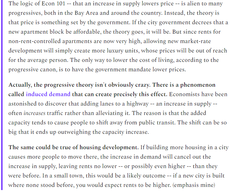 4/Robinson selectively quotes a Bloomberg article of mine ( https://www.bloomberg.com/opinion/articles/2016-12-07/limiting-urban-density-drives-up-rents).Look at the part he quoted, vs. what I actually wrote!Pretty different, eh? 