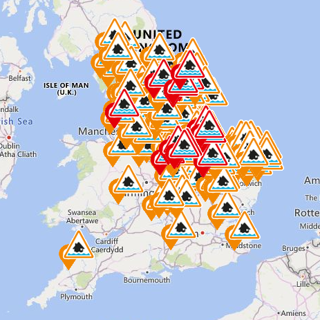 UKHSA_NorthEast's tweet photo. Flood alerts and warnings across the North East, Yorkshire, the Humber and the North West have been sounded.
Keep up to date with North East weather forecasts from @metoffice @metofficeNEEng and advice from @EnvAgencyYNE
Interactive flood warning map: https://t.co/gZ6jcV5JLh https://t.co/Dz4RJ3GpMS